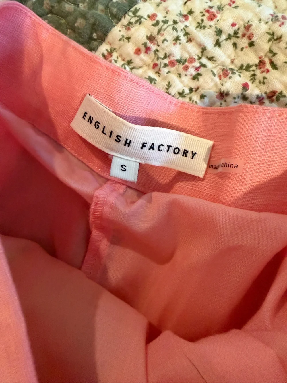 NWT English Factory Pastel Colorblock Midi Skirt/Top Matching Set